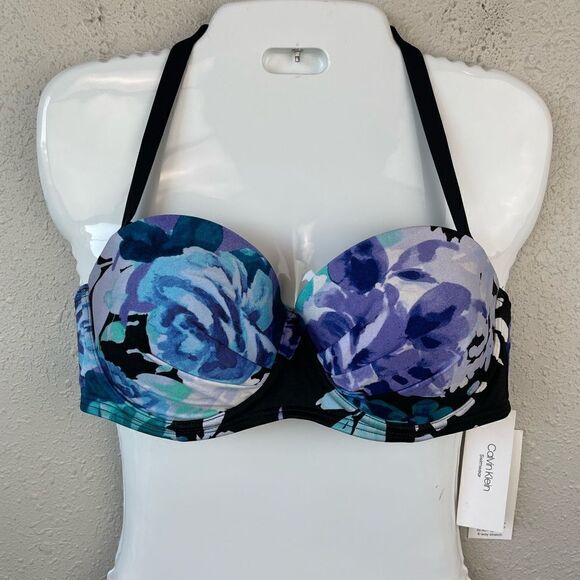 NWT Calvin Klein Bikini Top and Matching Bottoms Size M or L - Picture 2 of 8